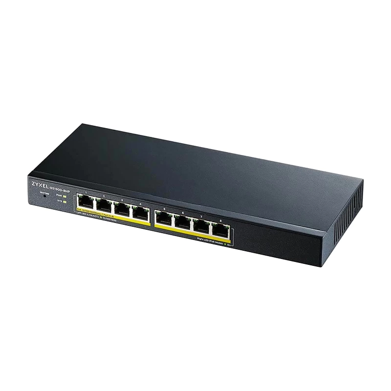 Коммутатор ZyXEL GS1900 (GS1900-8HP-EU0103F) 