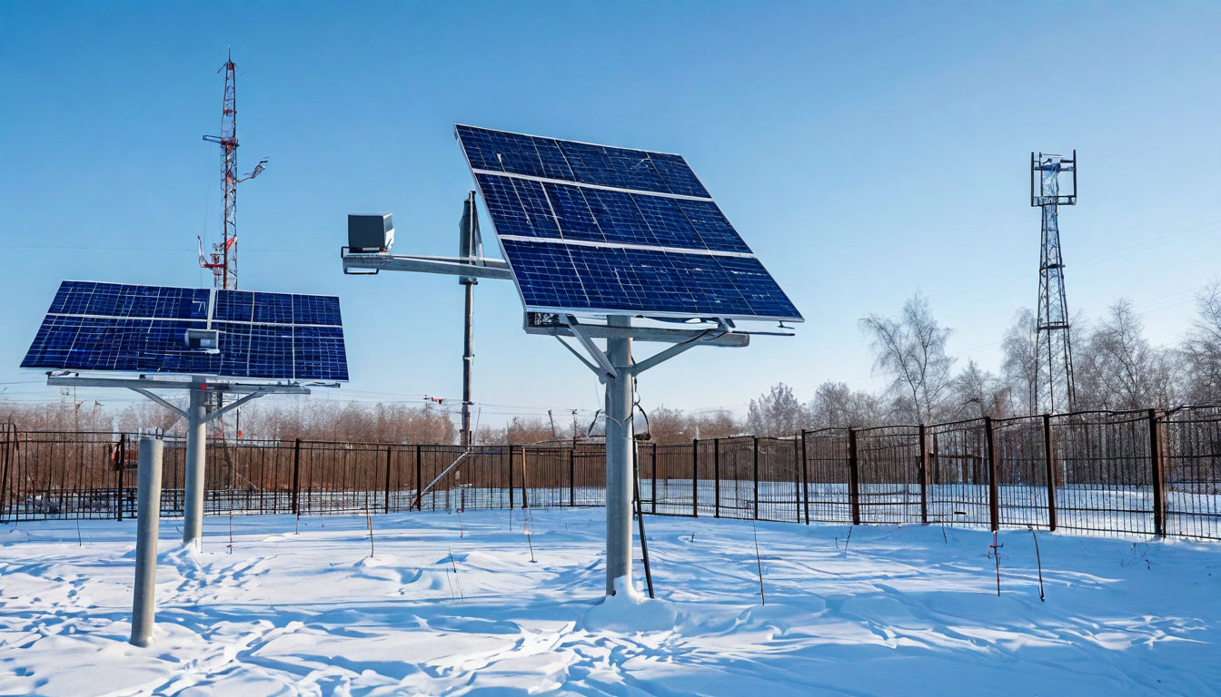 Автономное электропитание систем безопасности — солнечные панели и накопитель на объекте